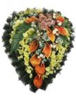 Věnec srdce borovicové 90 x 100 cm, podzimní 